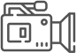 Icono de cámara de vídeo